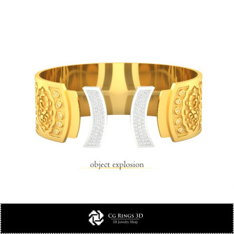 3D Women's Scorpio Zodiac Bracelet Home, Bijuterii 3D , Bratari 3D CAD, Bratari 3D, BratarI Manseta 3D, Bratari cu Zodii 3D