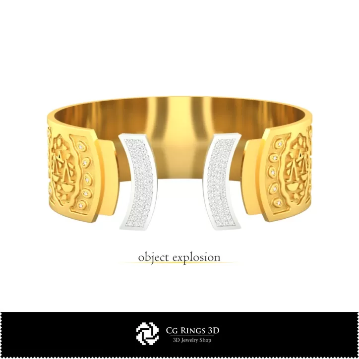 Damen Waage Sternzeichen Armband - Schmuck 3D CAD