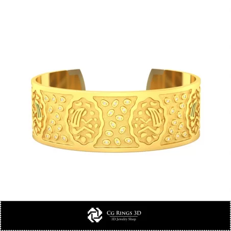 Women's Virgo Zodiac Bracelet - Jewelry 3D CAD