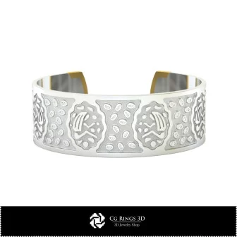 Bracciale Vergine donna 3D, Gioielli 3D CAD, Bracciali 3D CAD, Bracciali 3D, Bracciale a polsino 3D, Bracciali Zodiacali 3D