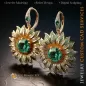 Sunflower Earrings - Jewelry 3D CAD