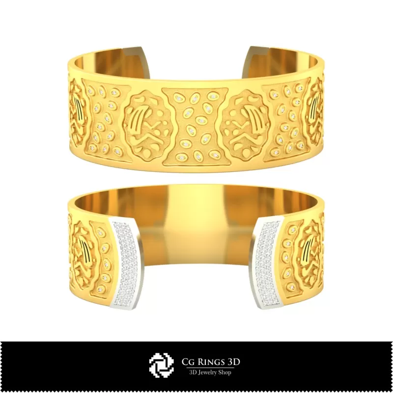 Bracciale Donna Vergine (Zodiaco) - Gioielli CAD 3D
