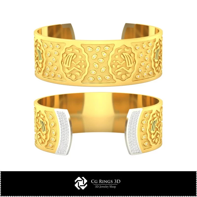 3D Women's Virgo Zodiac Bracelet Home, Bijoux 3D CAO, Bracelets 3D CAO, Bracelets 3D , Bracelets Manchette 3D , Bracelets du Zod