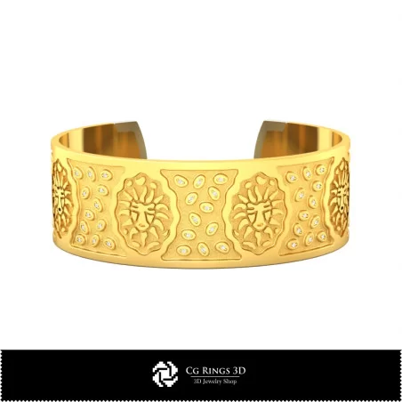 Women's Leo Zodiac Bracelet - Jewelry 3D CAD