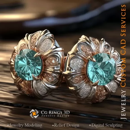 Manschettenknöpfe - Schmuck 3D CAD