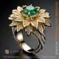 Sonnenblumen-Ring - Schmuck 3D CAD