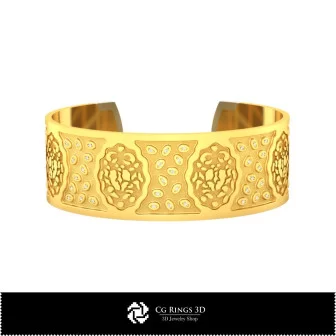 Bracelet 3D astrologique Cancer pour femme, bijoux CAO 3D, bracelets CAO 3D, bracelets 3D, bracelet manchette 3D, bracelets