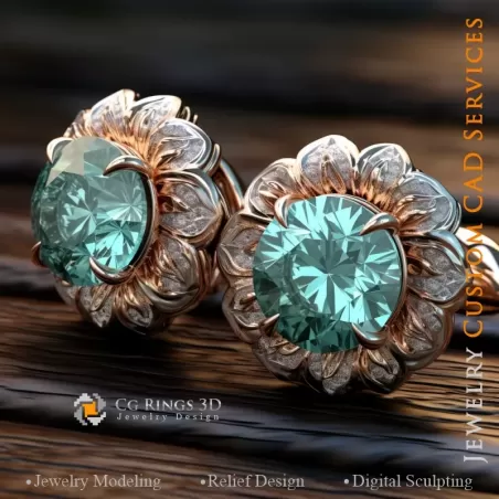 Manschettenknöpfe - Schmuck 3D CAD