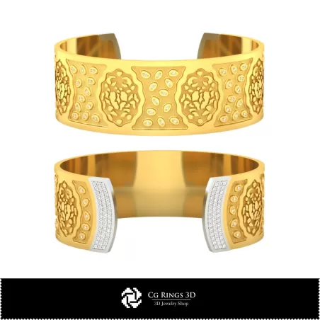 Bracciale 3D donna Cancro Zodiac, Gioielli 3D CAD, Bracciali 3D CAD, Bracciali 3D, Bracciale a polsino 3D, Bracciali zodiacali