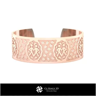 Bracelet 3D pour femme Gémeaux, bijou 3D DAO, bracelets DAO 3D, bracelets 3D, bracelet manchette 3D, bracelets du zodiaque 3D