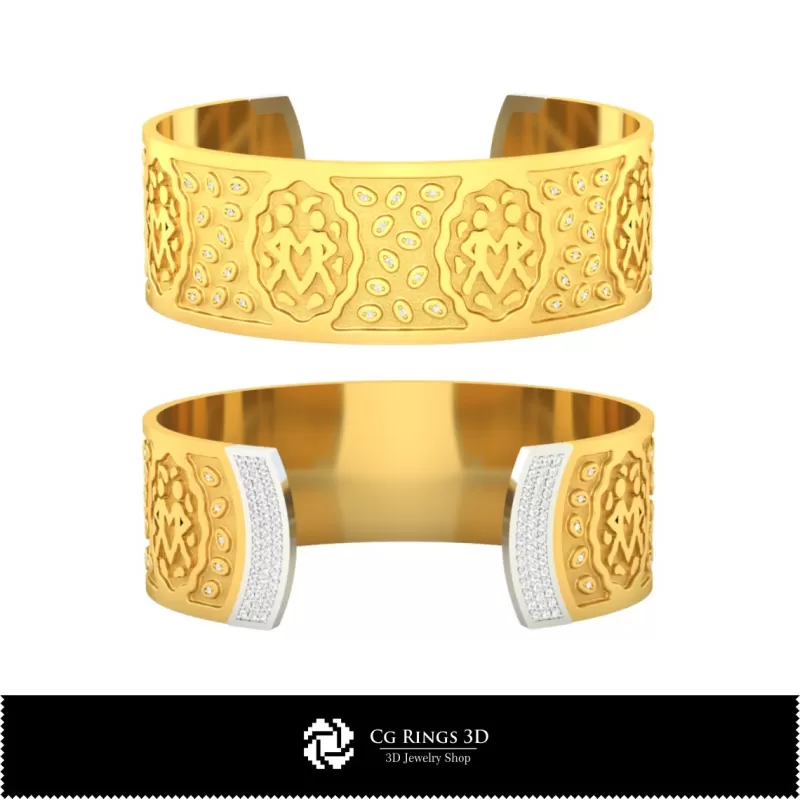 Bracciale Zodiacale Gemelli da Donna - Gioielleria CAD 3D
