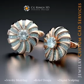 Cufflinks - Jewelry 3D CAD
