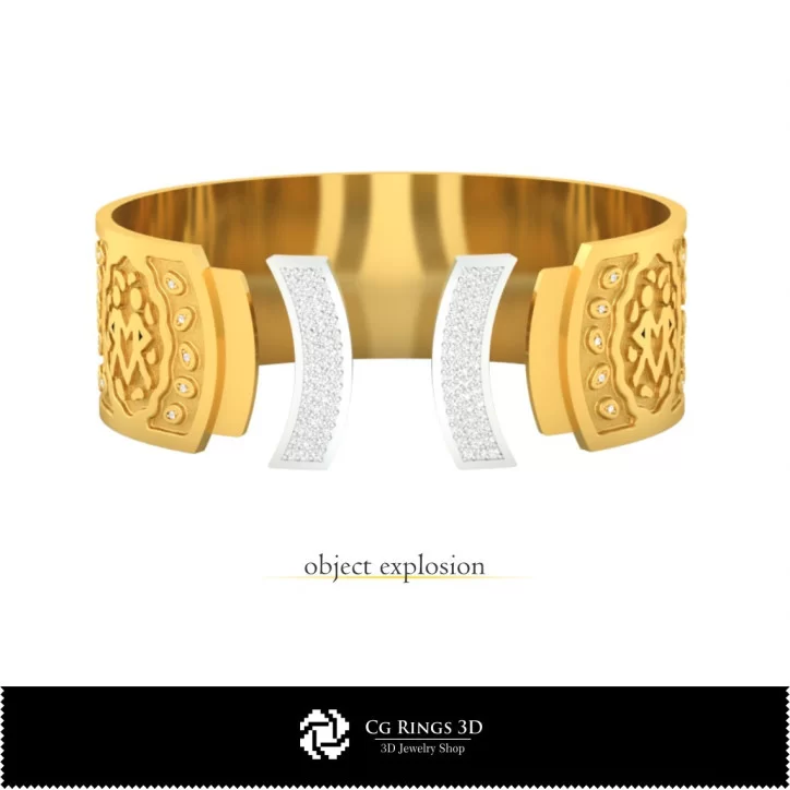 Women's Gemeni Zodiac Bracelet - Jewelry 3D CAD