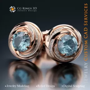 Boutons de Manchette - Joaillerie 3D