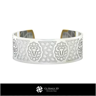 Bracciale Touro 3D da Donna, Gioielli CAD 3D, Bracciali CAD 3D, Bracciali 3D, Bracciale Rigido 3D, Bracciali Zodiacali 3D