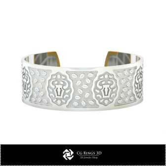 3D Women's Taurus Zodiac Bracelet Home,  Jewelry 3D CAD, Bracelets 3D CAD , 3D Bracelets, 3D Cuff Bracelet, Zodiac Bracelets 3D