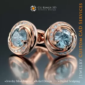 Cufflinks - Jewelry 3D