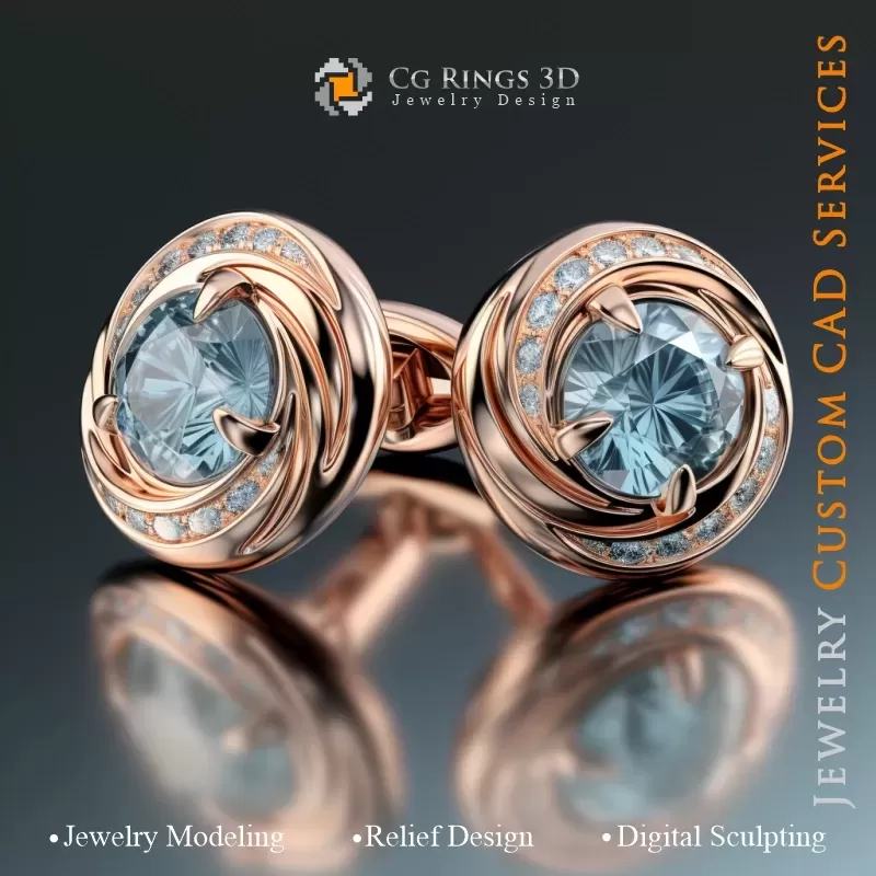 Cufflinks - Jewelry 3D