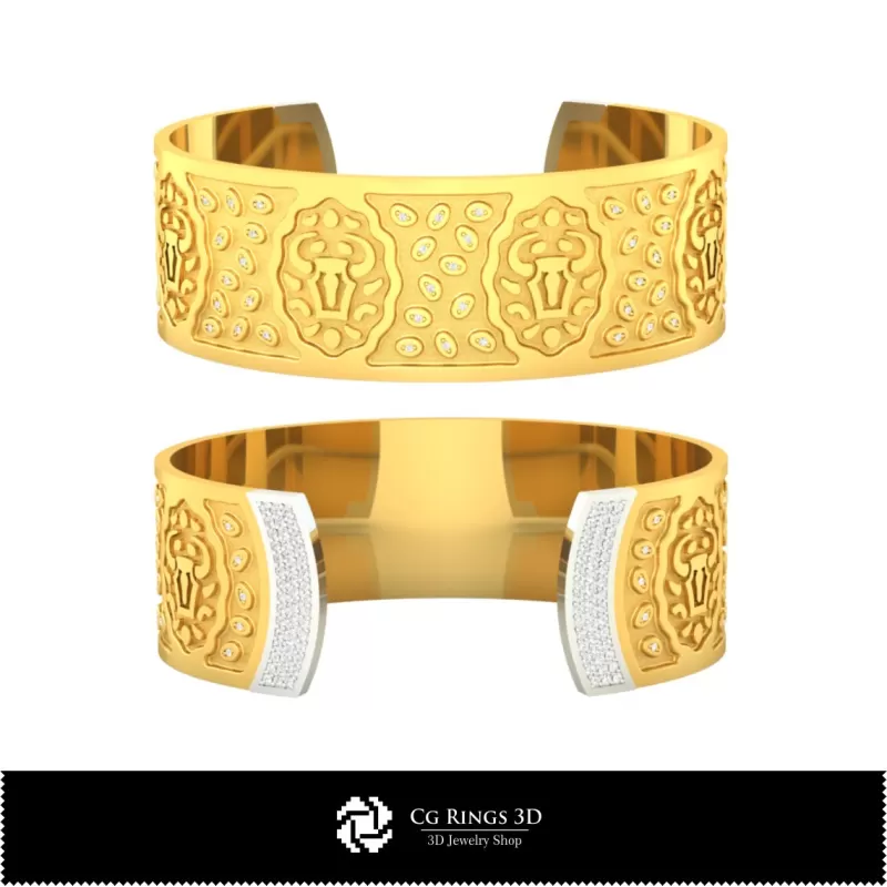 Bracelet femme Taureau - Bijoux 3D CAO