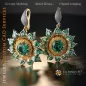 Boucles d'oreilles Tournesol - Joaillerie 3D