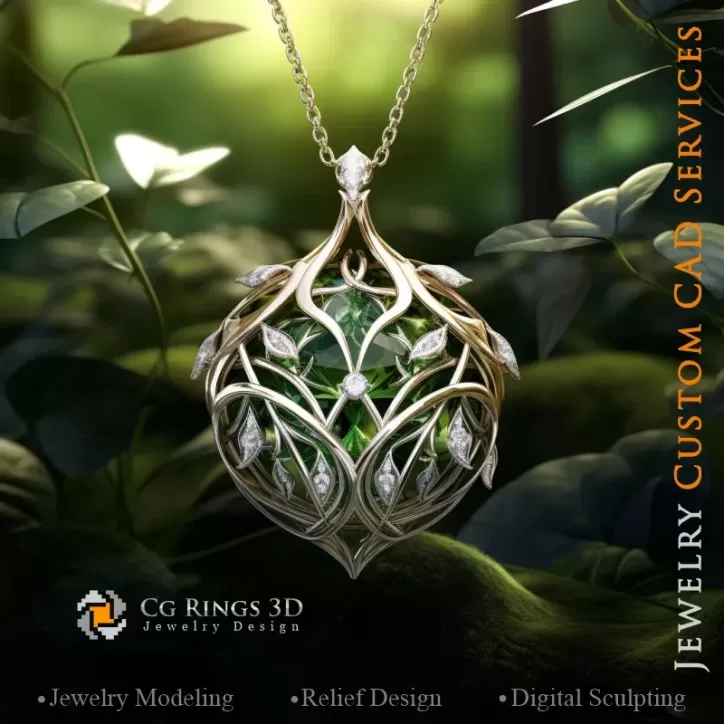 Ciondolo Albero - Gioielleria 3D