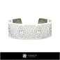 Bracelet Femme Bélier du Zodiaque - Bijoux 3D CAO