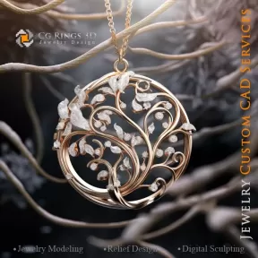 Baumanhänger - Schmuck 3D