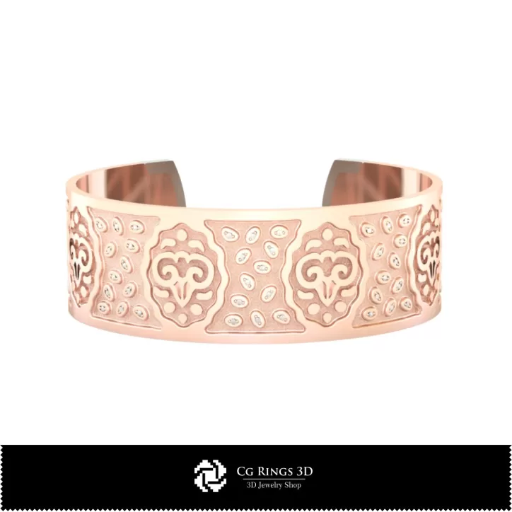 Damen Widder Sternzeichen Armband - Schmuck 3D CAD