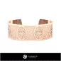 Bracelet Femme Bélier du Zodiaque - Bijoux 3D CAO