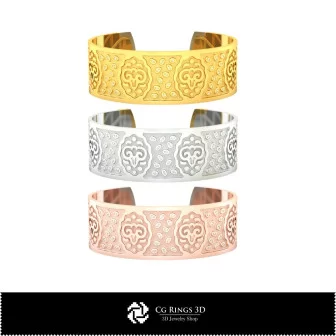 Pulsera Aries para mujer 3D, joyería CAD 3D, pulseras CAD 3D, pulseras 3D, brazalete 3D, pulseras zodiacales 3D