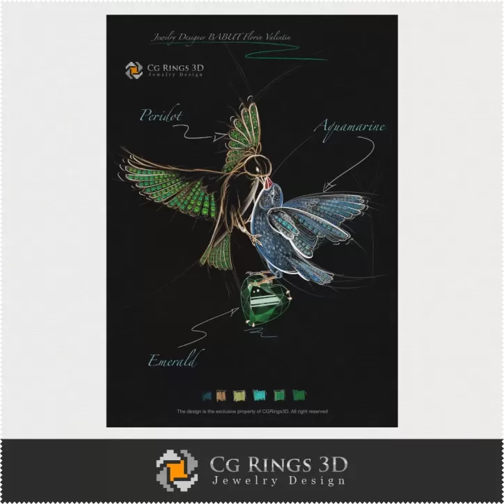 Design Bijuterii (Digital) - Design Pandativ Pasari Design Bijuterii (Digital) - Design Pandativ Pasari