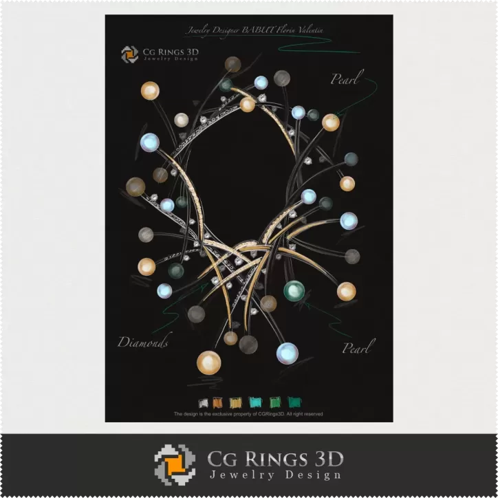 Collar Meduza - Diseño de joyería (Digital) Collar Meduza - Diseño de joyería (Digital)