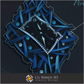 Design Joaillerie (Numérique) - Croquis d'horloge