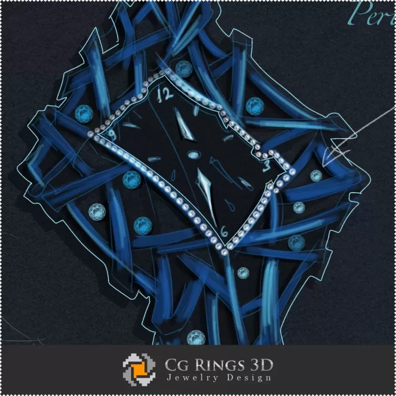 Diseño de joyas (Digital) - Diseño de reloj