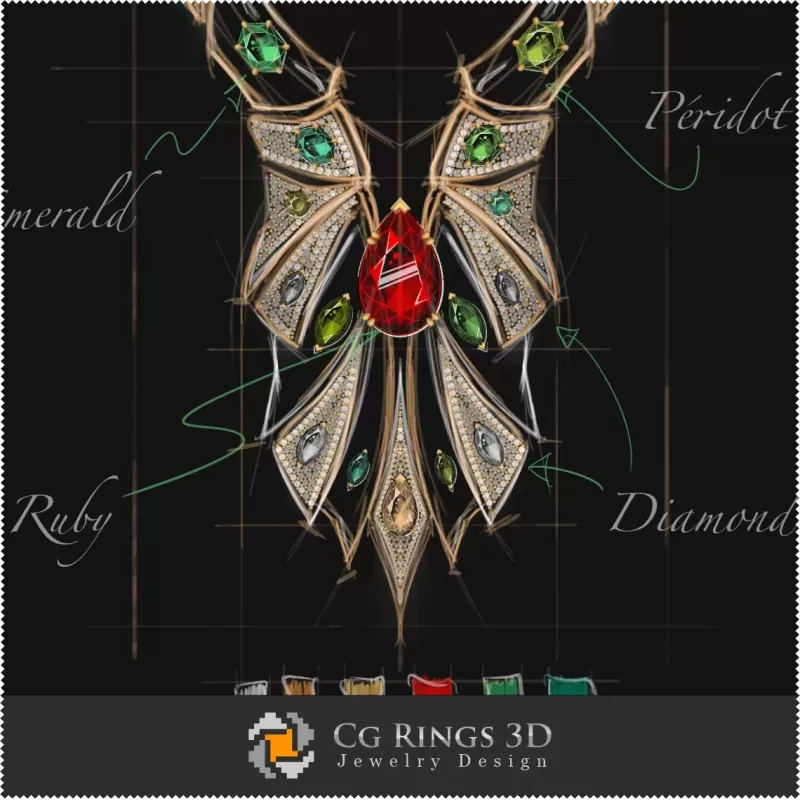 Design Gioielli (Digitale) - Schizzo Collana