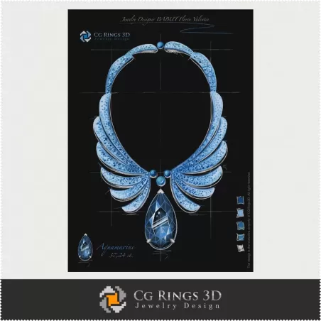 "Frozen" Necklace - Jewelry Design (Digital)