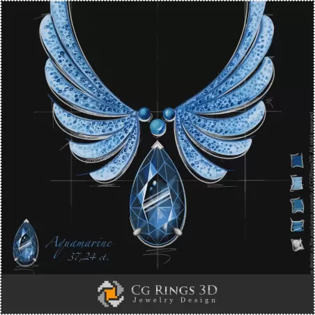 "Frozen" Necklace - Jewelry Design (Digital)
