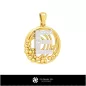 Collection 3D de pendentifs avec initiales