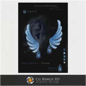 Colección Frozen / Pendientes - Diseño de Joyería (Digital)