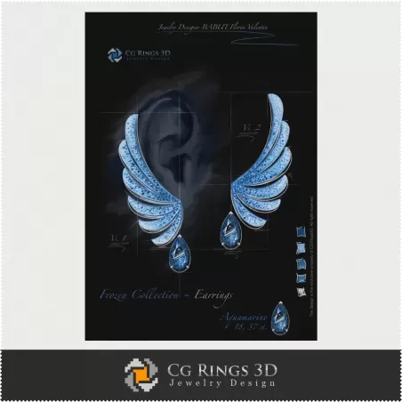 Boucles d'oreilles - Joaillerie Design Numérique
