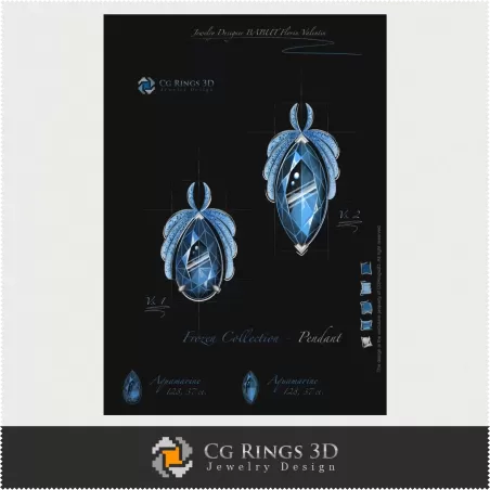 Collezione Frozen / Pendente - Design Gioielli (Digitale)