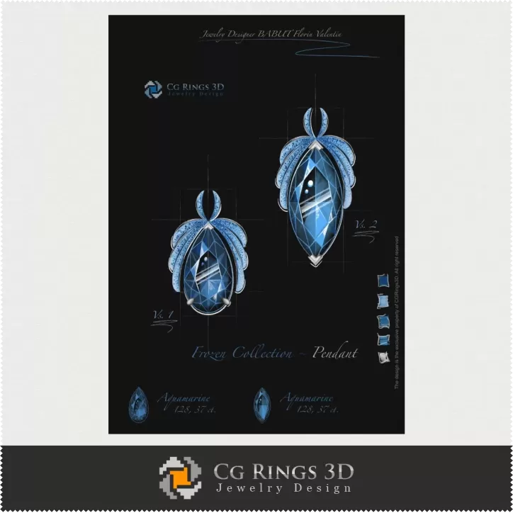 Frozen Collection / Anhänger - Schmuckdesign (Digital) Frozen Collection / Anhänger - Schmuckdesign (Digital)