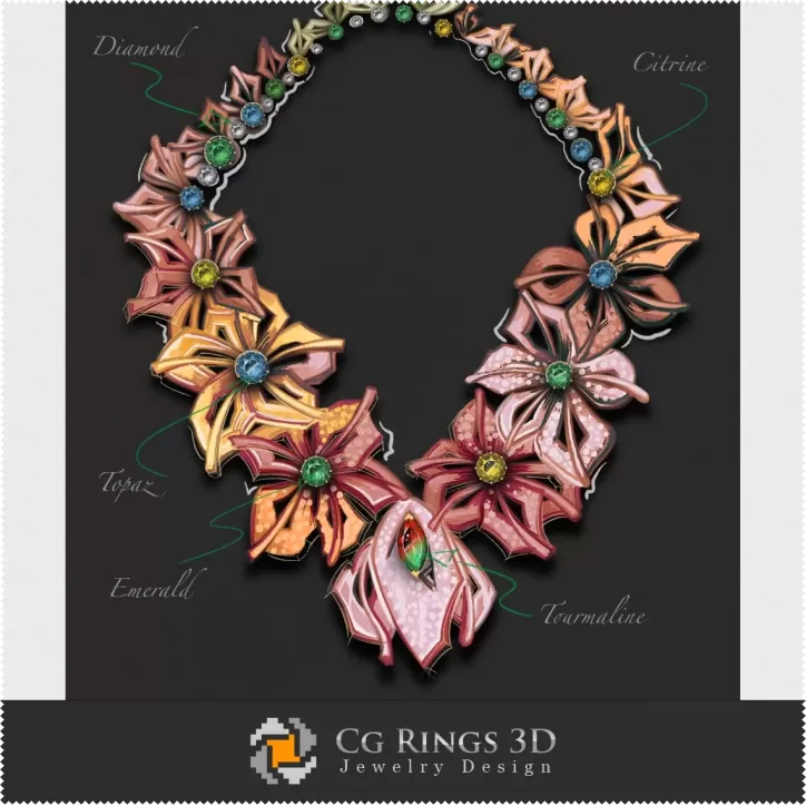Collar - Melody of Colors Jewelry - Diseño Digital de Joyería Collar - Melody of Colors Jewelry - Diseño Digital de Joyería