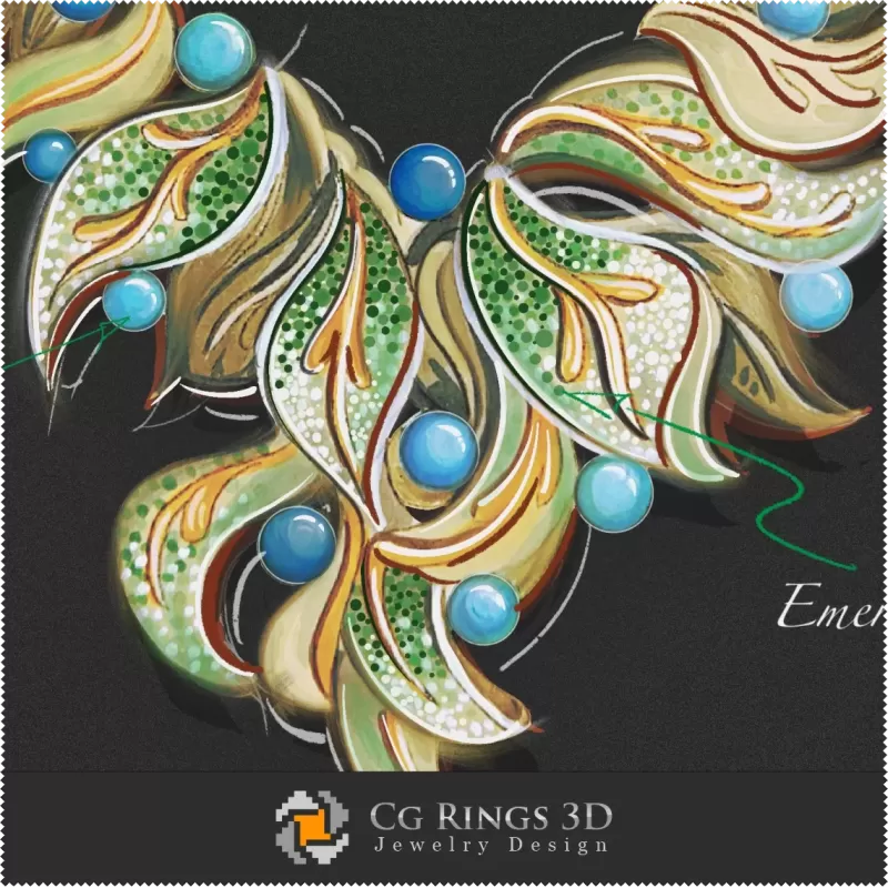 Jewelry Design (Digital) - Necklace Sketch