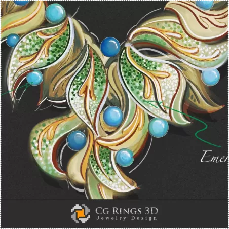 Jewelry Design (Digital) - Necklace Sketch