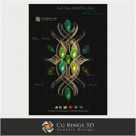 Schizzo Pendente (Digitale) - Design di Gioielli