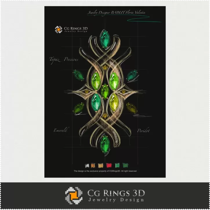 Schizzo Pendente (Digitale) - Design di Gioielli Schizzo Pendente (Digitale) - Design di Gioielli