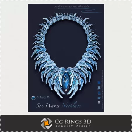 Colier ,,Iarnă,, - Design Bijuterii