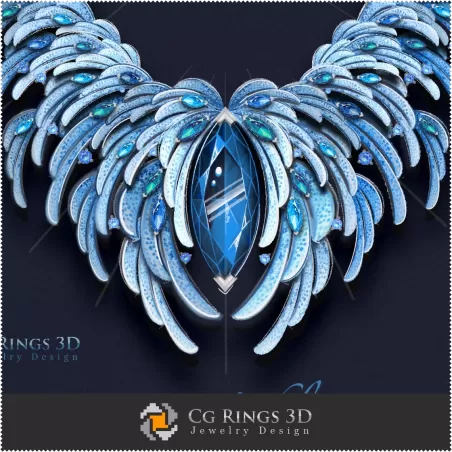 Collana ,,Inverno,, - Design Digitale Gioielli