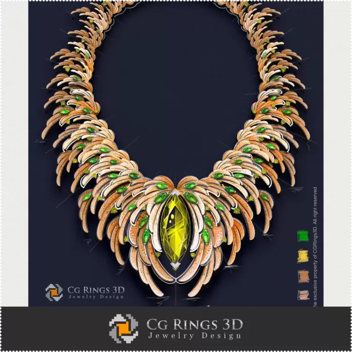 Colier ,,Primăvară,, - Design Bijuterii (Digital)
